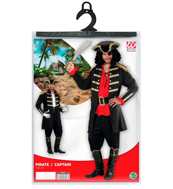 Widmann SRL Zwart piraten kostuum Gustaf heren