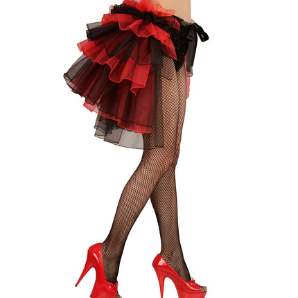 Widmann SRL Zwart-rode Gothic omslag rokjes