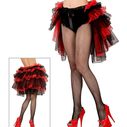 Widmann SRL Zwart-rode Gothic omslag rokjes