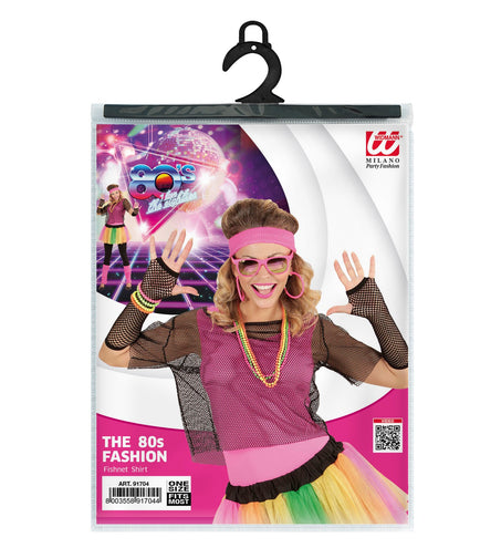 Widmann SRL Zwart visnet shirt voor party's