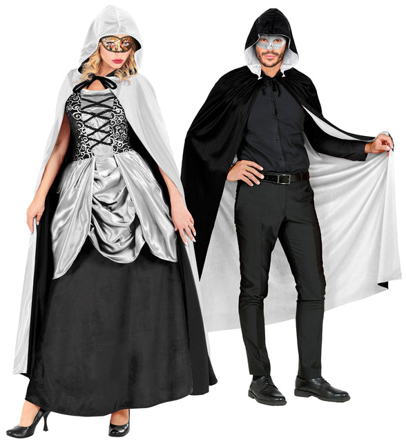 Widmann SRL Zwart wit cape dubbelzijdig