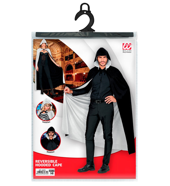 Widmann SRL Zwart wit cape dubbelzijdig