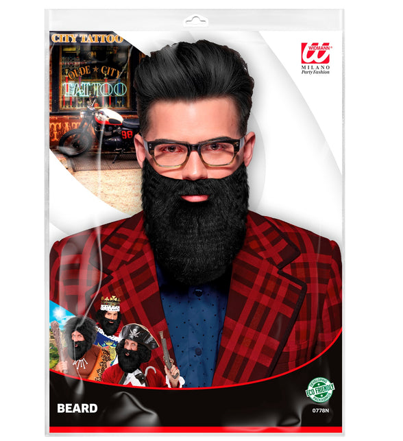 Widmann SRL Zwarte baard jungle safari