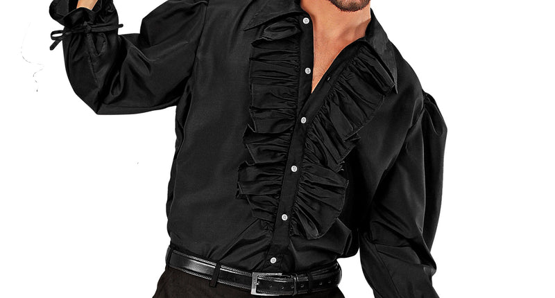 Widmann SRL Zwarte blouse met ruches