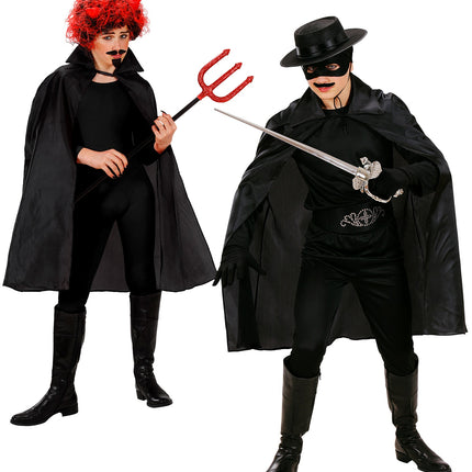 Widmann SRL Zwarte cape 90 cm kinderen