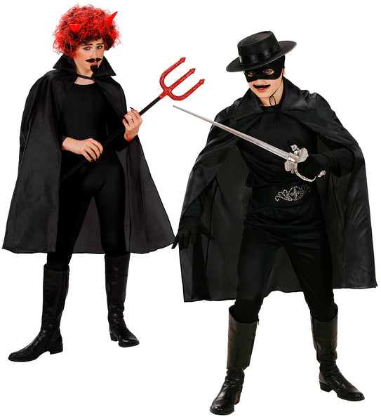 Widmann SRL Zwarte cape 90 cm kinderen