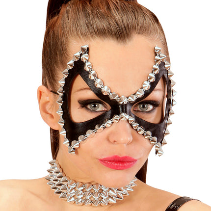 Widmann SRL Zwarte diabolo oogmaskers