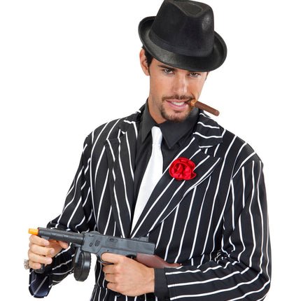 Widmann SRL Zwarte Gangster gleufhoed Armin