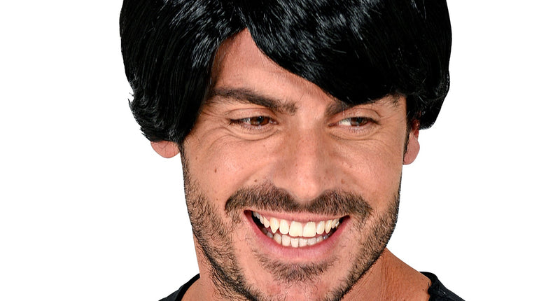 Widmann SRL Zwarte karakter pruik heren