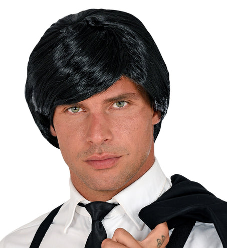 Widmann SRL Zwarte karakter pruik heren