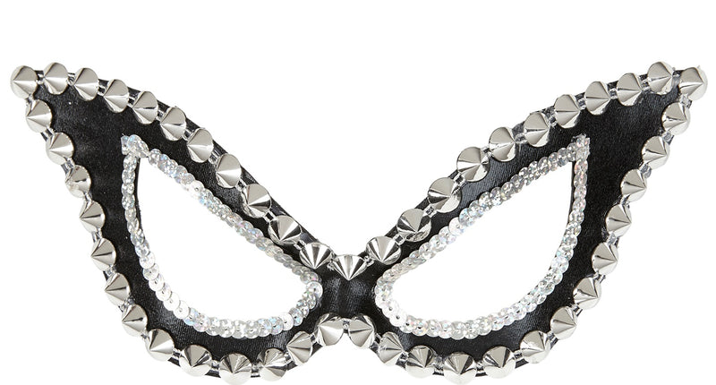 Widmann SRL Zwarte katachtige oogmaskers