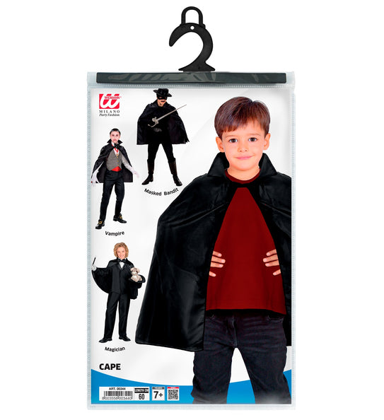 Widmann SRL Zwarte kindercape 60cm