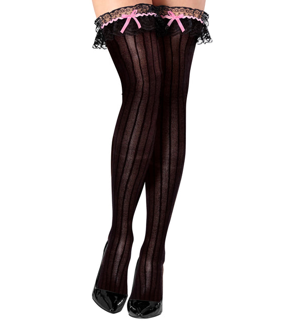 Widmann SRL Zwarte kniekousen met band