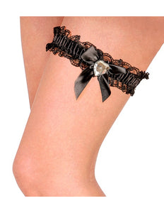 Widmann SRL Zwarte kousenband met steen