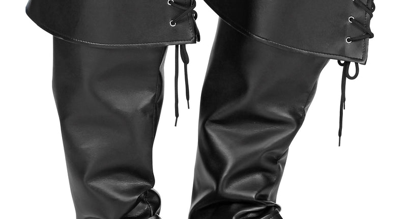 Widmann SRL Zwarte laarskappen middeleeuwen