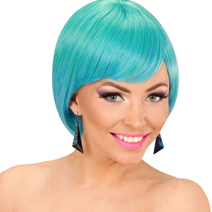 Widmann SRL Zwarte oorbellen met nep saffier