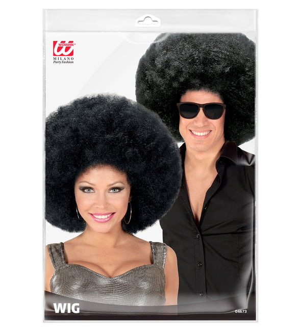 Widmann SRL Zwarte oversized Afro pruik