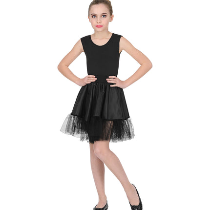 Widmann SRL Zwarte petticoat kind one size