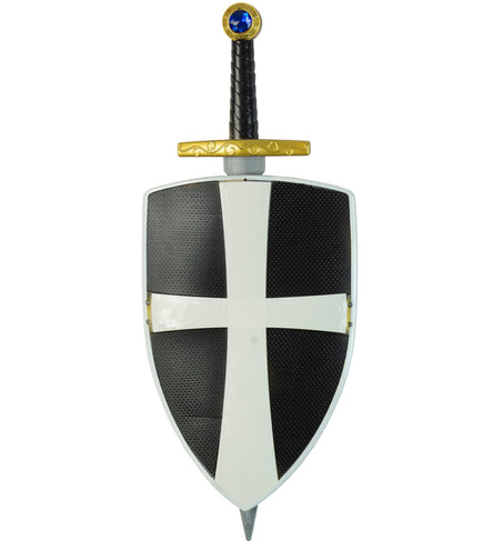 Widmann SRL Zwarte ridder zwaard en schild