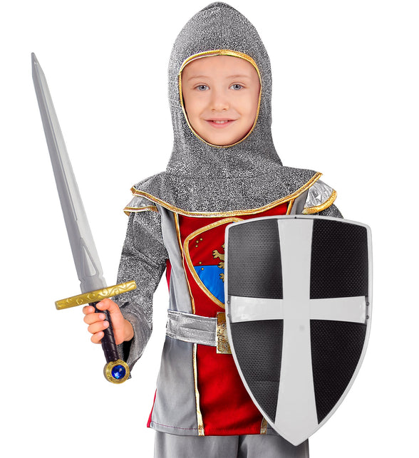 Widmann SRL Zwarte ridder zwaard en schild