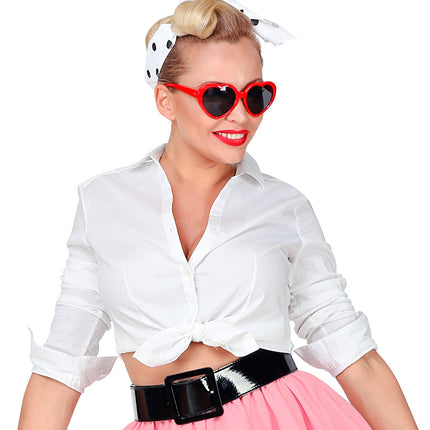 Widmann SRL Zwarte riem vinyl disco