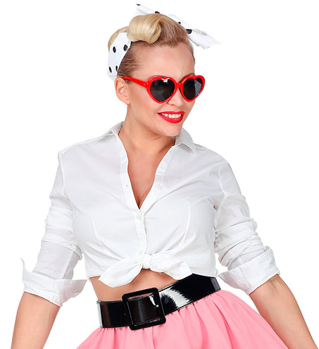 Widmann SRL Zwarte riem vinyl disco