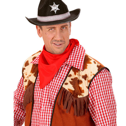 Widmann SRL Zwarte sherrif hoed