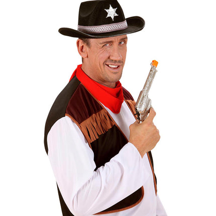 Widmann SRL Zwarte sherrif hoed