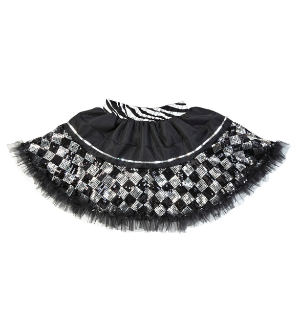 Widmann SRL Zwarte tutu pailletten petticoat