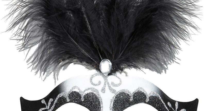 Widmann SRL Zwarte witte Venetiaanse oogmaskers