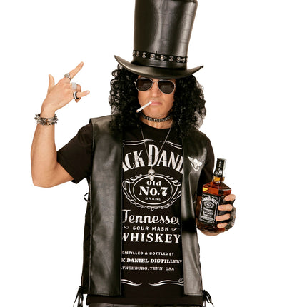 Widmann SRL Zwarte zombie hoge hoed