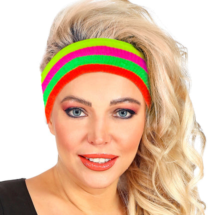 Widmann SRL Zweetband neon multikleur