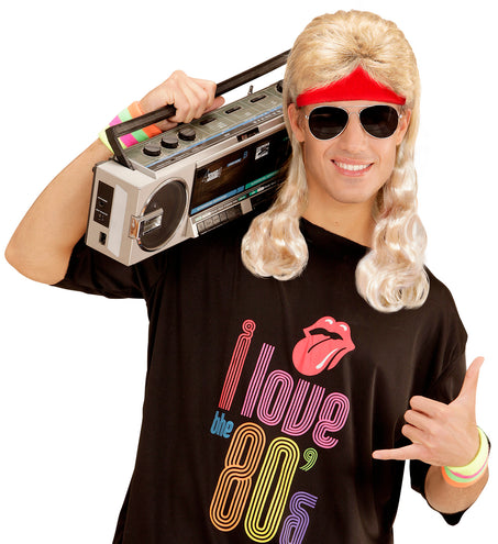 Widmann SRL Zweetband rood met blond haar