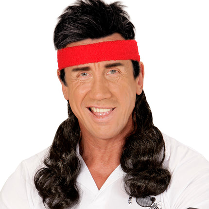 Widmann SRL Zweetband rood met haar