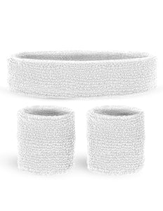 Widmann SRL Zweetbanden set wit