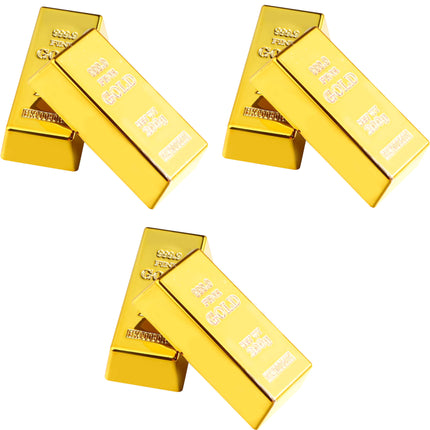 Funny Fashion 6 nep goudstaven 6 cm