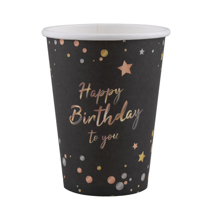 Funny Fashion 8 bekers verjaardag Happy Birthday