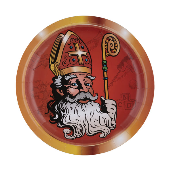 Funny Fashion 8 borden Sinterklaas 23 cm