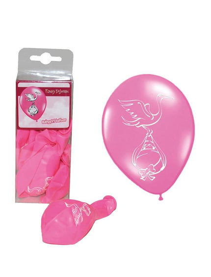 Funny Fashion Baby roze ballonnen geboorte meisje