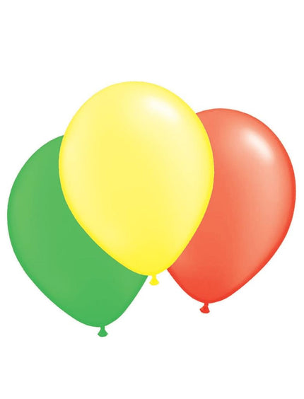 Funny Fashion Ballonnen rood geel en groen