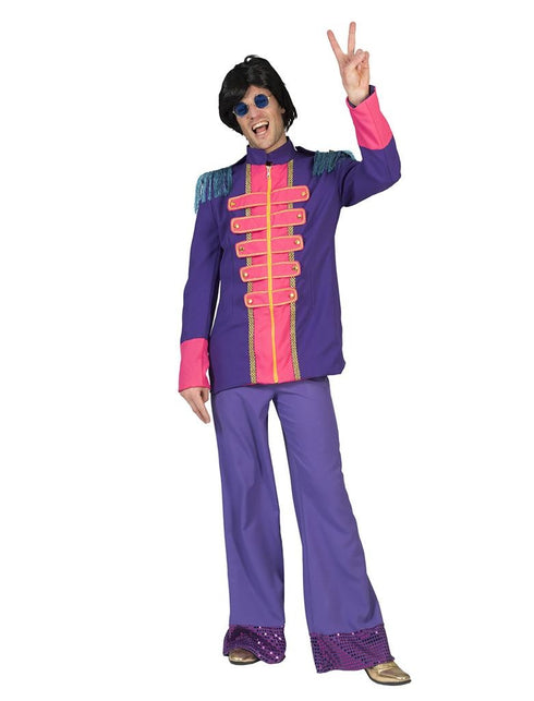 Funny Fashion Beatles jas in paars