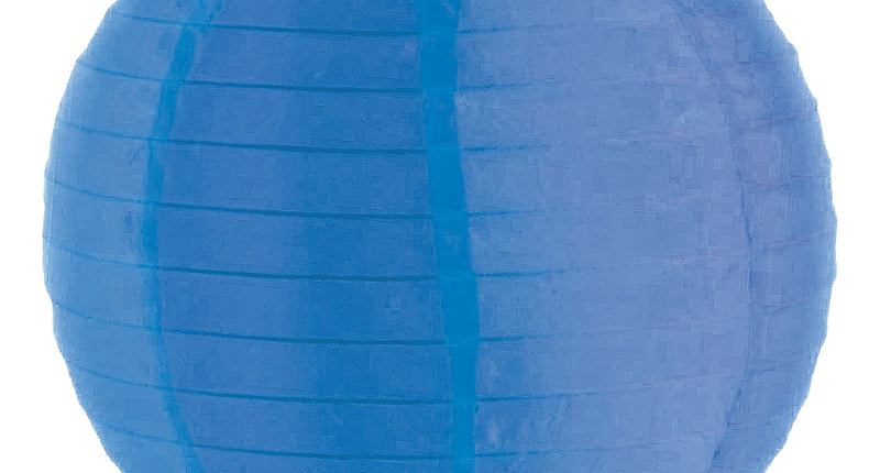 Funny Fashion Blauwe lampion nylon 50cm