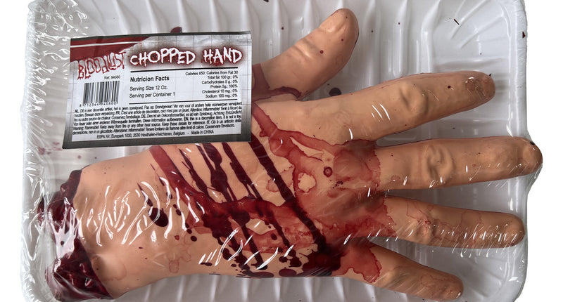 Funny Fashion Bloederige afgehakte hand