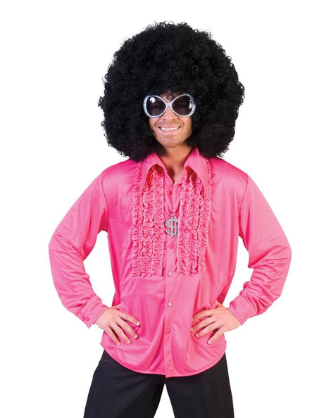 Funny Fashion Blouse rouche roze