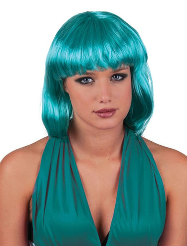Funny Fashion Bobline pruik Sexy Holly azuur