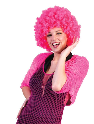 Funny Fashion Bolero roze/fuchsia fuzzy voor dames
