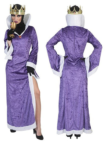 Funny Fashion Boze koningin kostuum paars