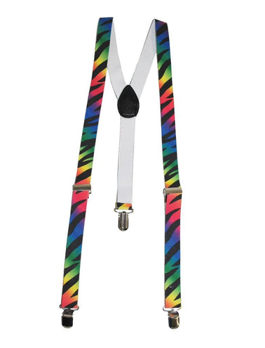 Funny Fashion Bretellen regenboog kleuren