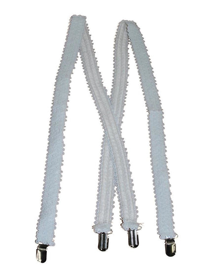 Funny Fashion Bretels met pailletten in wit