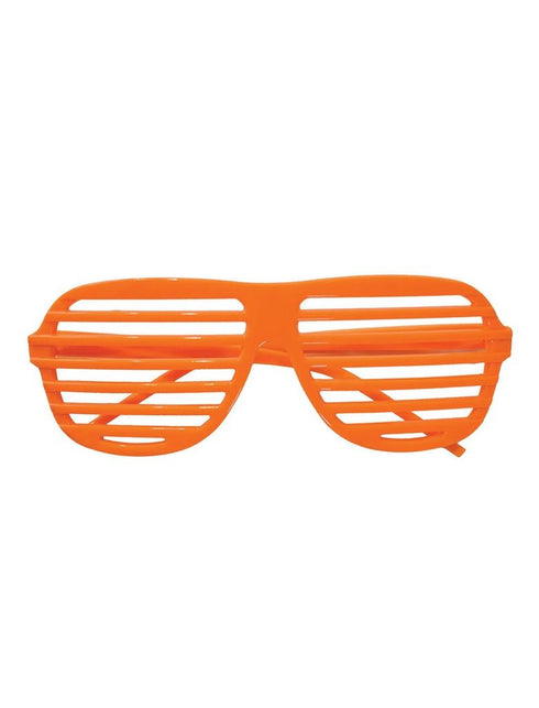 Funny Fashion Bril luikjes oranje